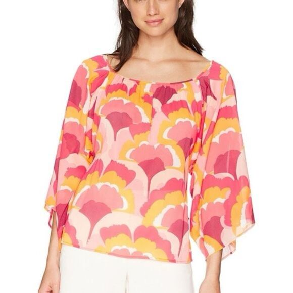Trina Turk Silk Blend Blouse Women’s Small - Picture 1 of 12